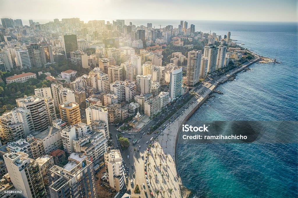 Aerial View of Beirut Lebanon