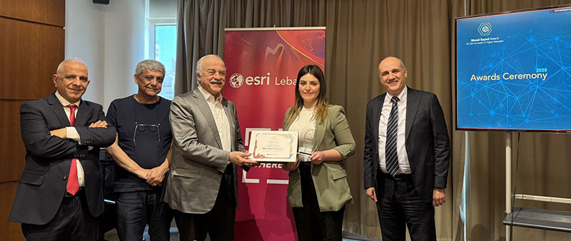 Faculty of Engineering Students Win Second Prize at Manal Sayed Award for GIS Innovation