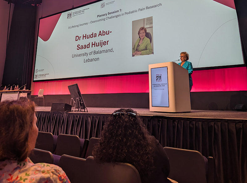 Dean of FHS Participates in Pediatric Pain Conference in Glasgow