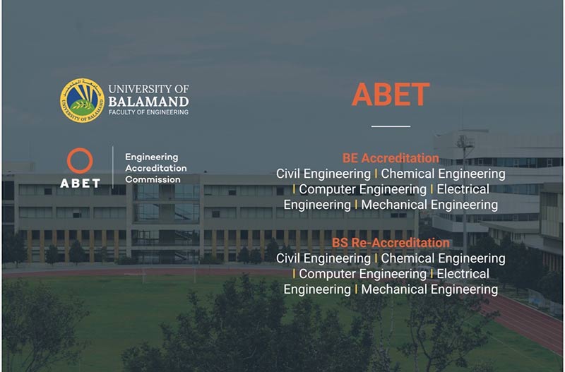 A New Milestone in Excellence: UOB Faculty of Engineering Earns ABET BE Accreditation for 5 years